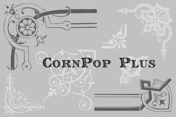 Schriftart CornPop