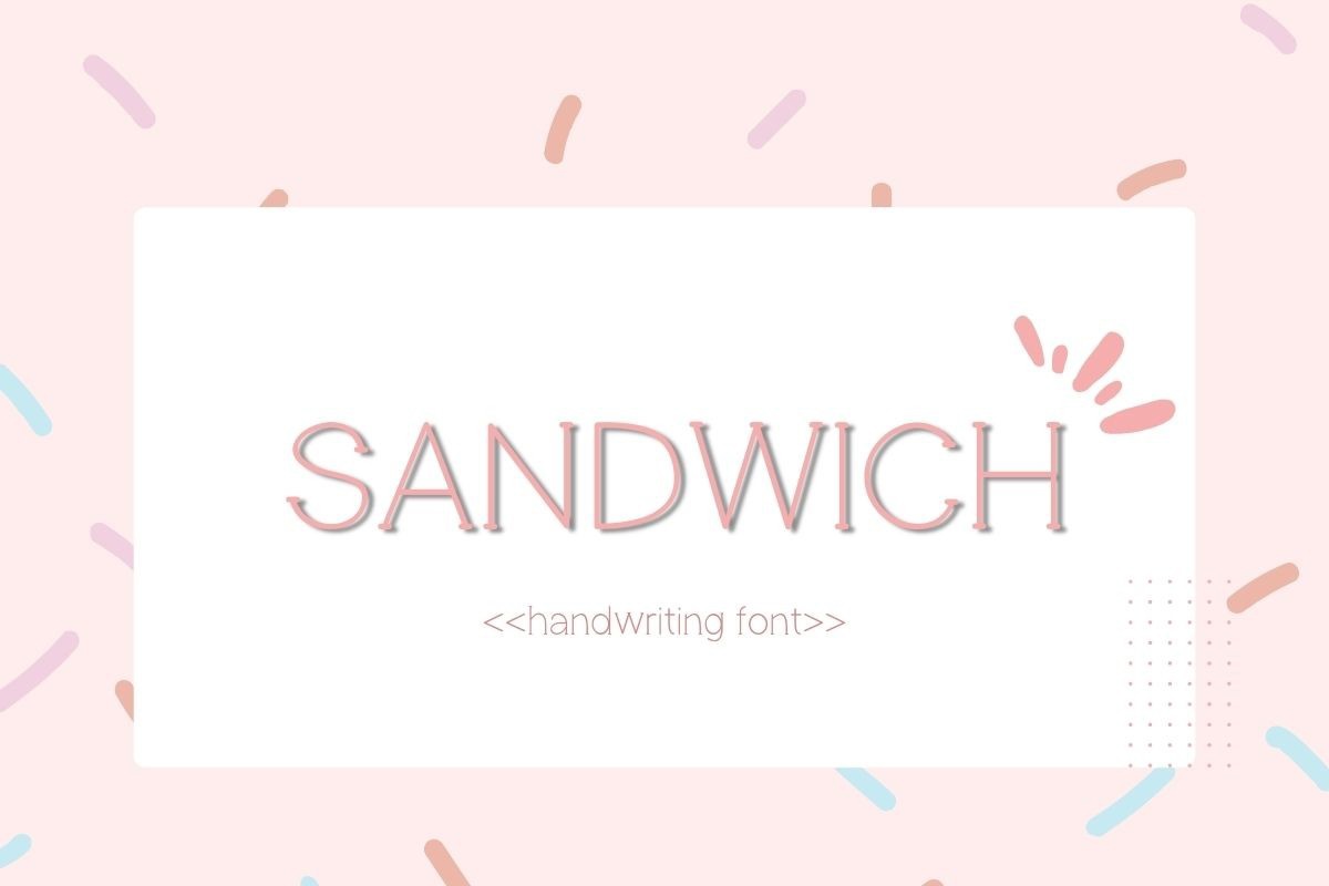 Schriftart Sandwich