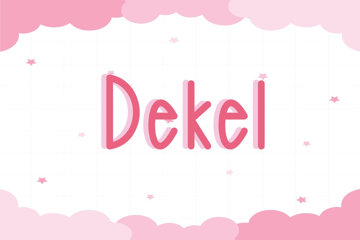 Schriftart Dekel