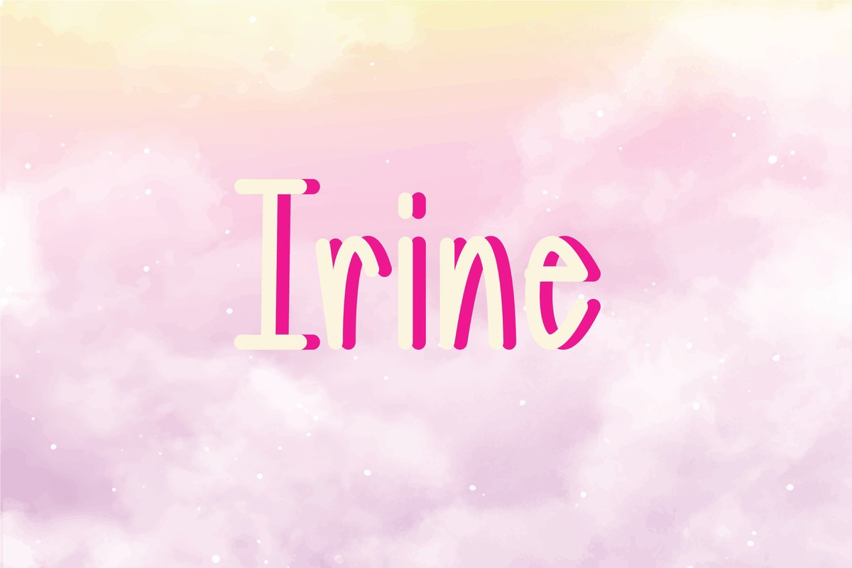 Schriftart Irine