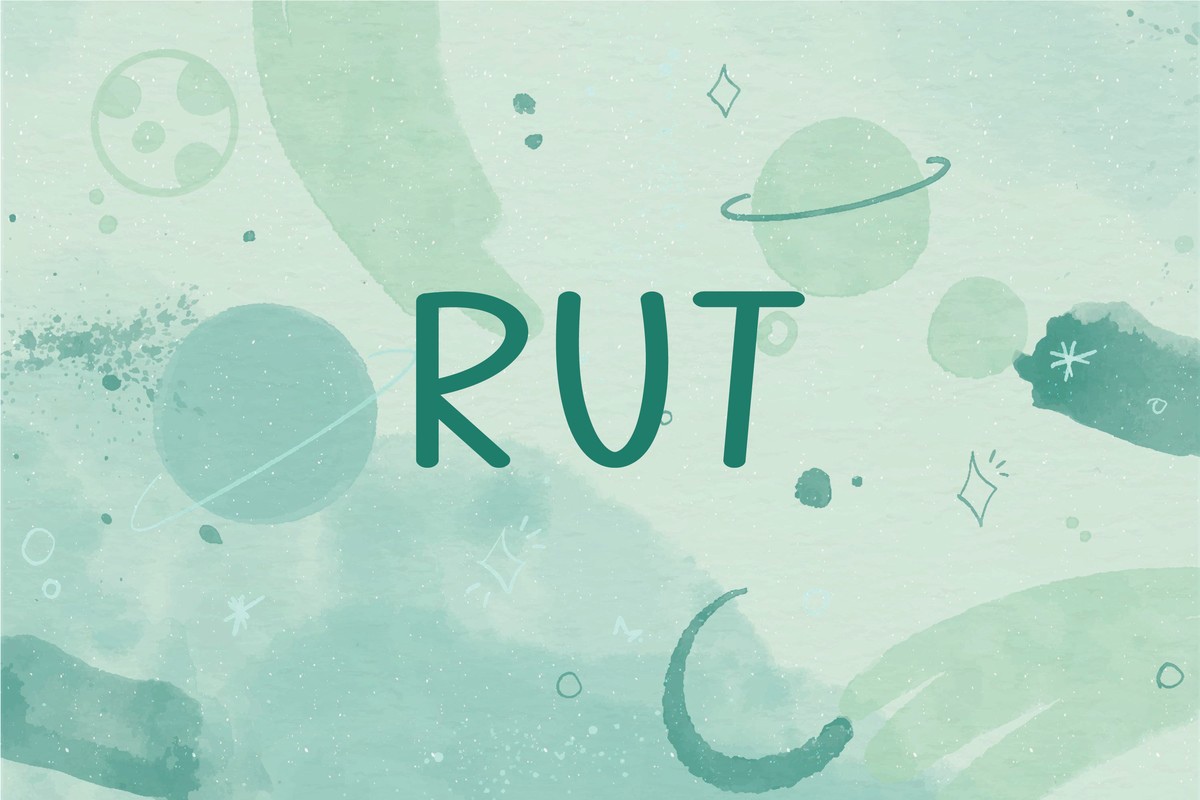 Schriftart Rut