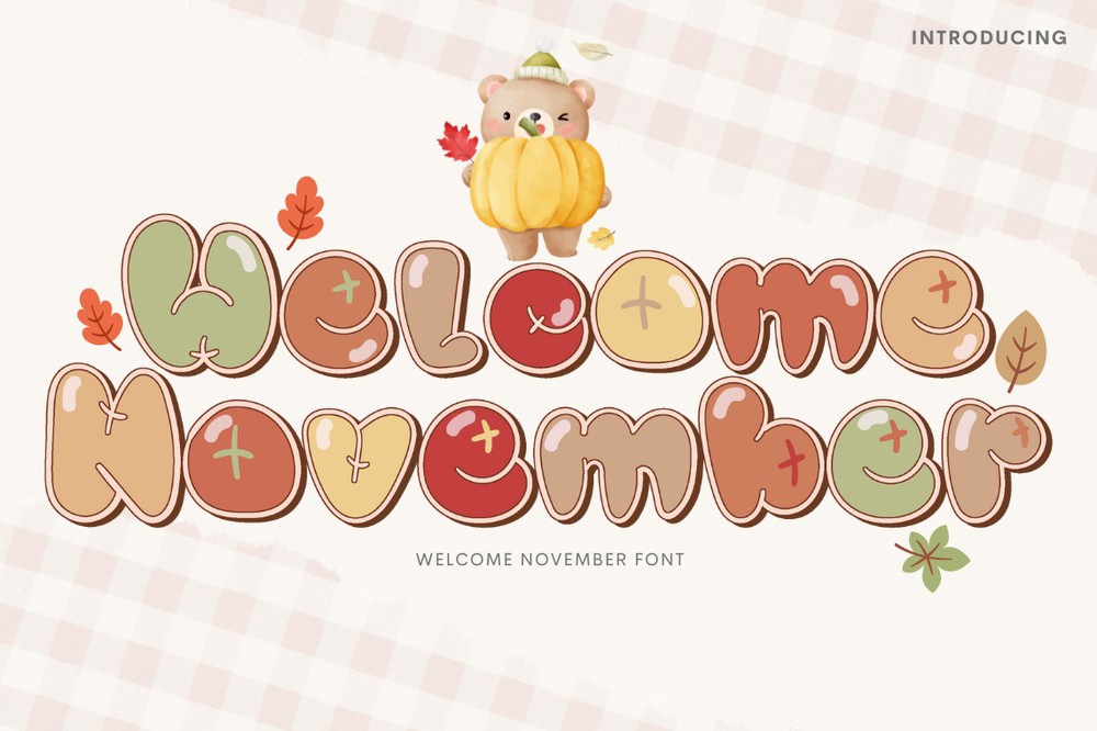 Schriftart Welcome November