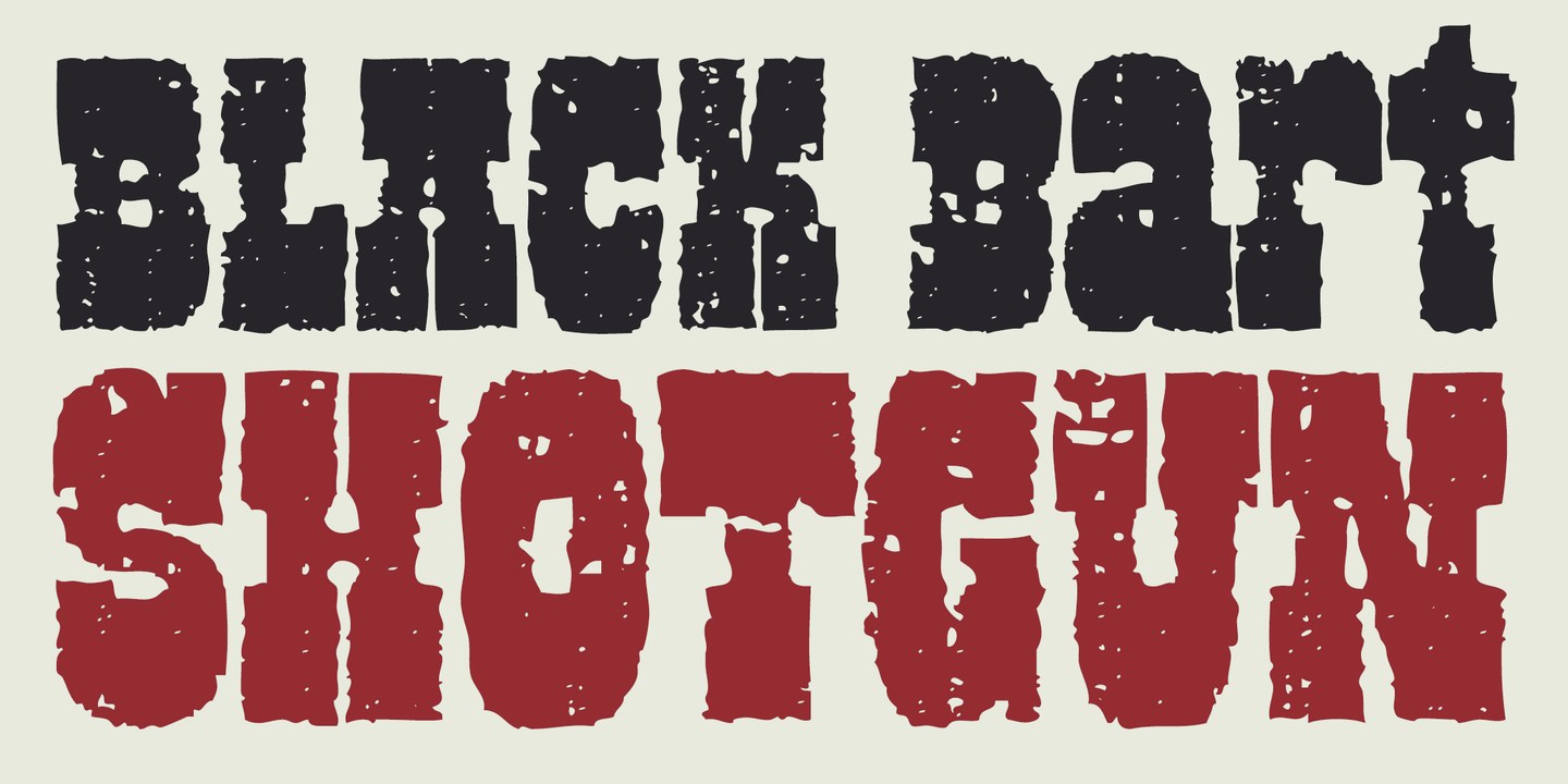 Schriftart Black Bart Shotgun