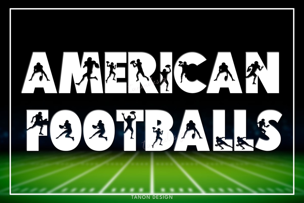 Beispiel einer American Footballs-Schriftart #1