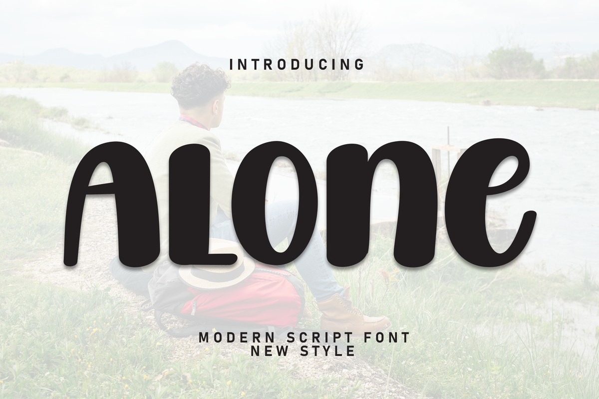 Schriftart Alone