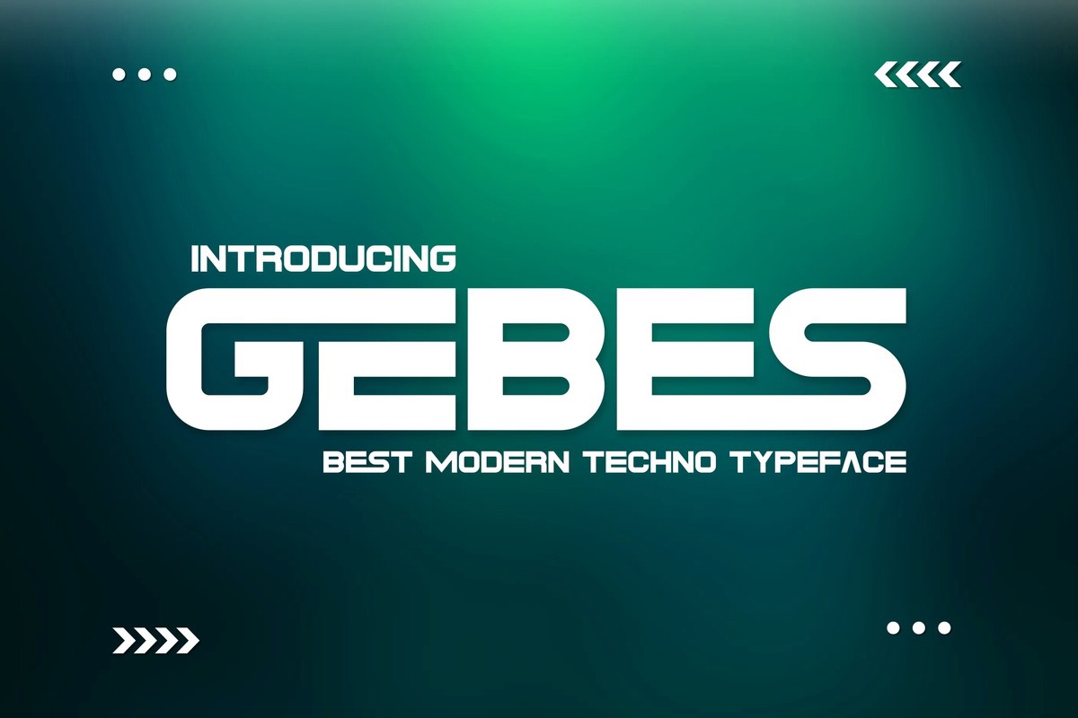 Schriftart Gebes