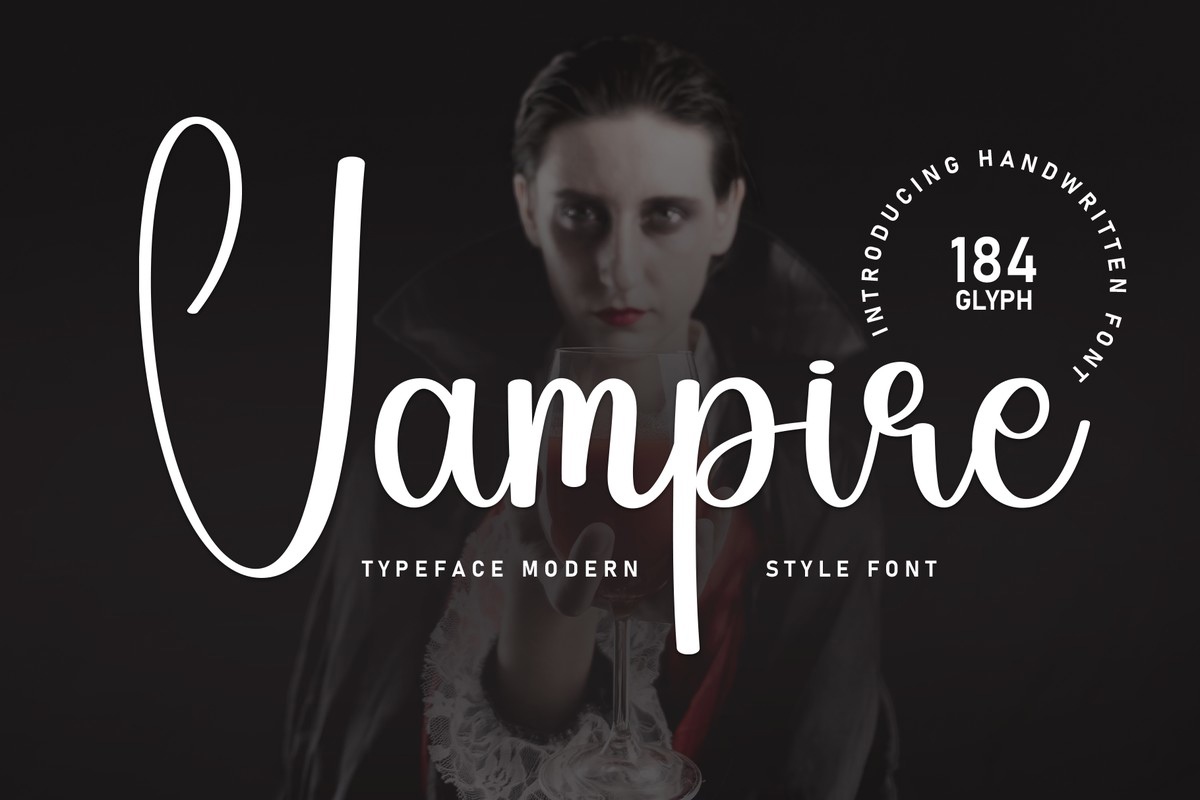 Beispiel einer Vampire-Schriftart #1