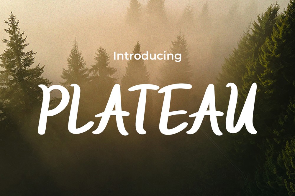 Schriftart Plateau