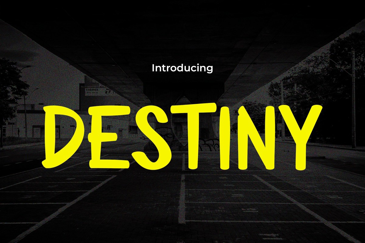 Schriftart Destiny