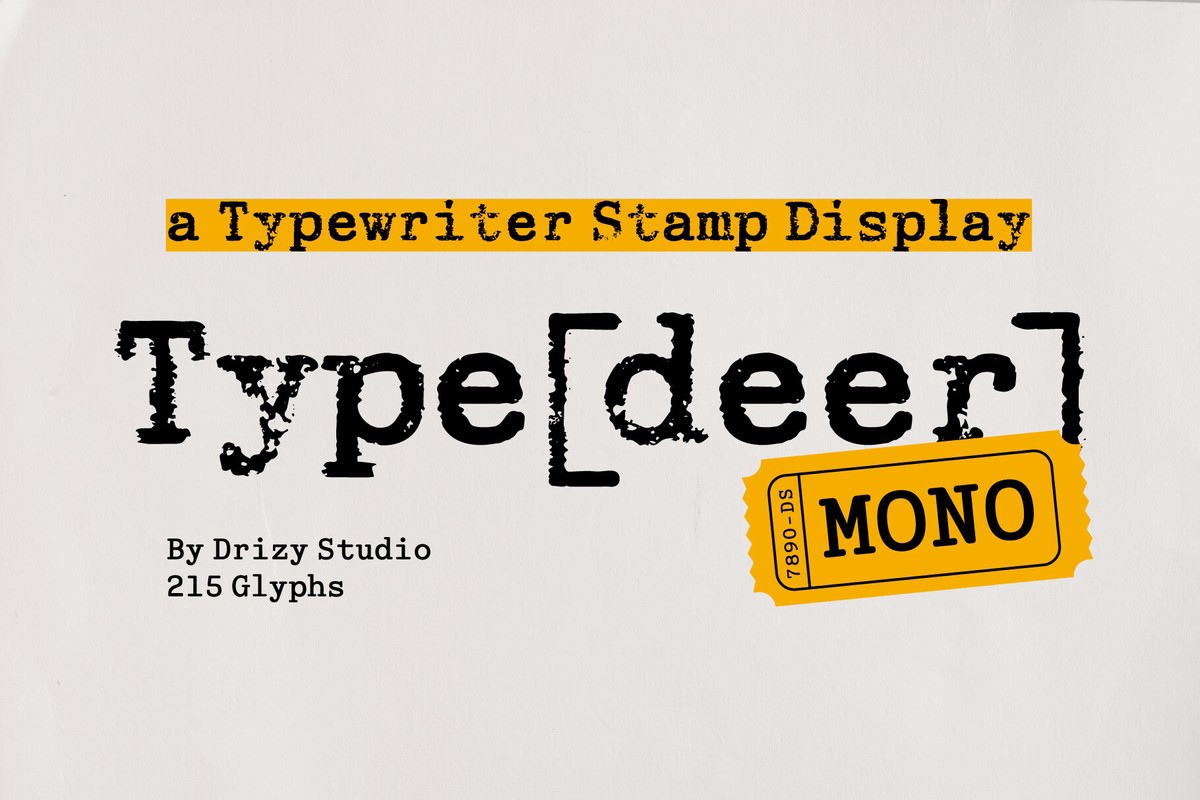 Schriftart Typedeer Mono