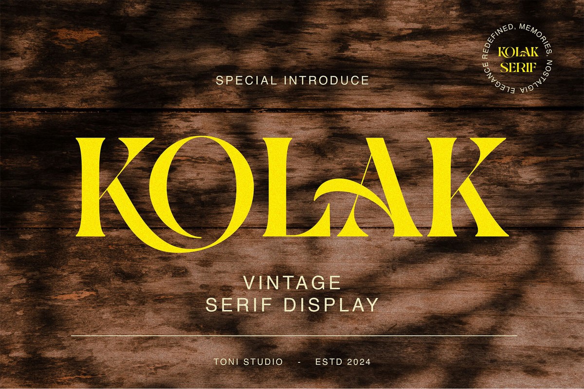 Schriftart Kolak