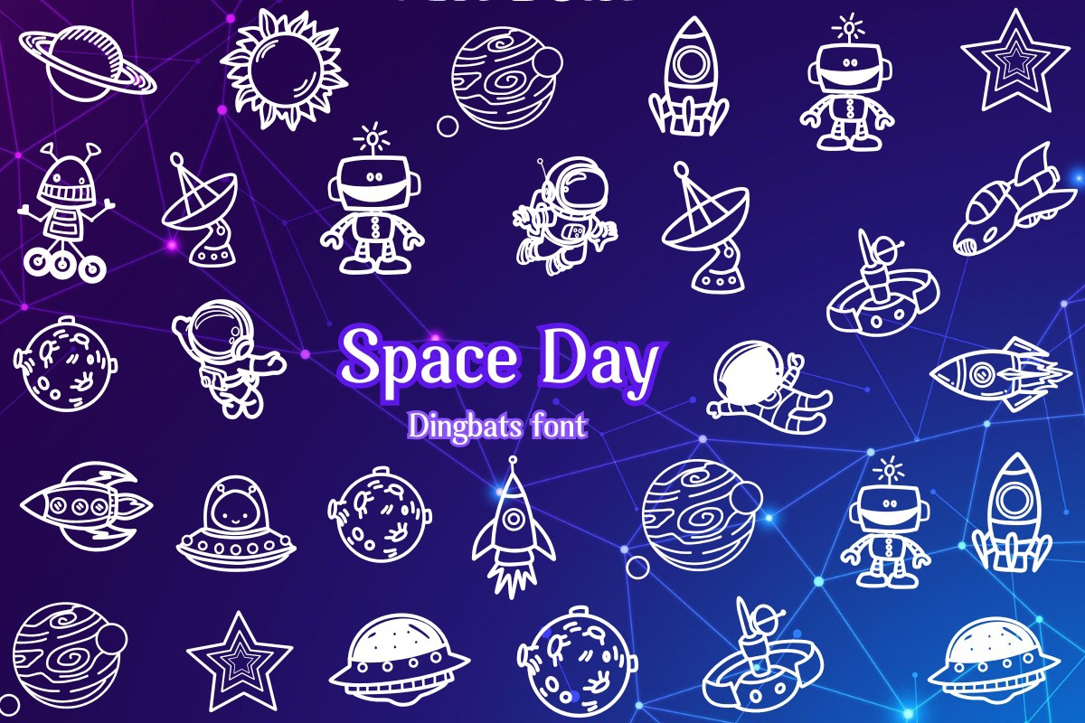 Schriftart Space Day