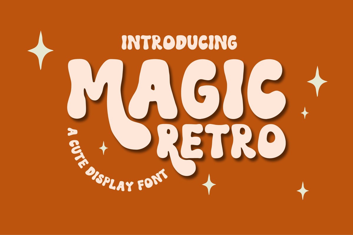 Beispiel einer Magic Retro-Schriftart #1