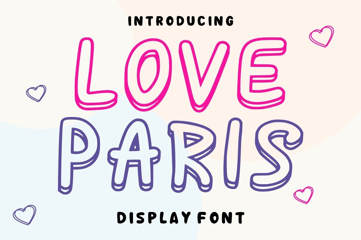 Schriftart Love Paris