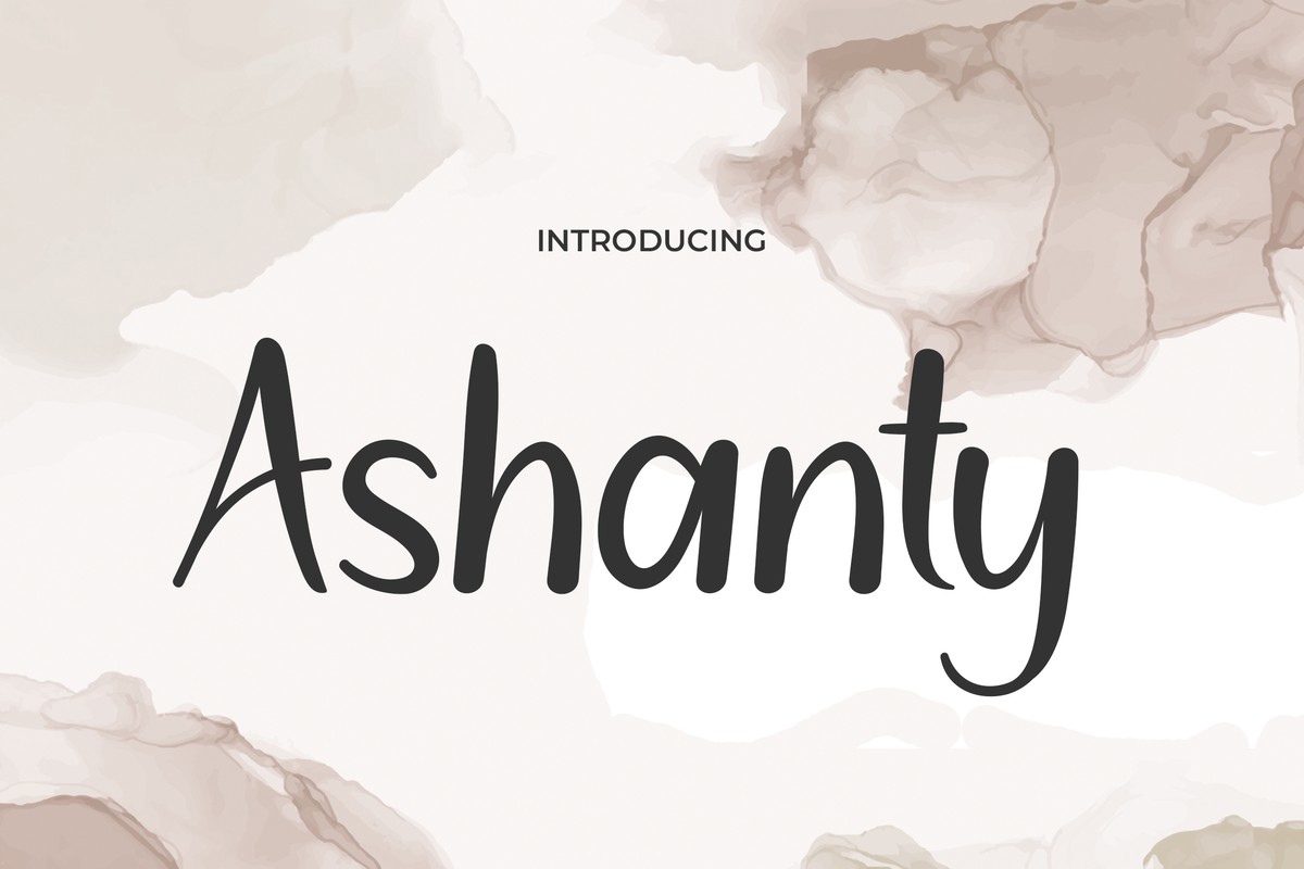 Beispiel einer Ashanty-Schriftart #1