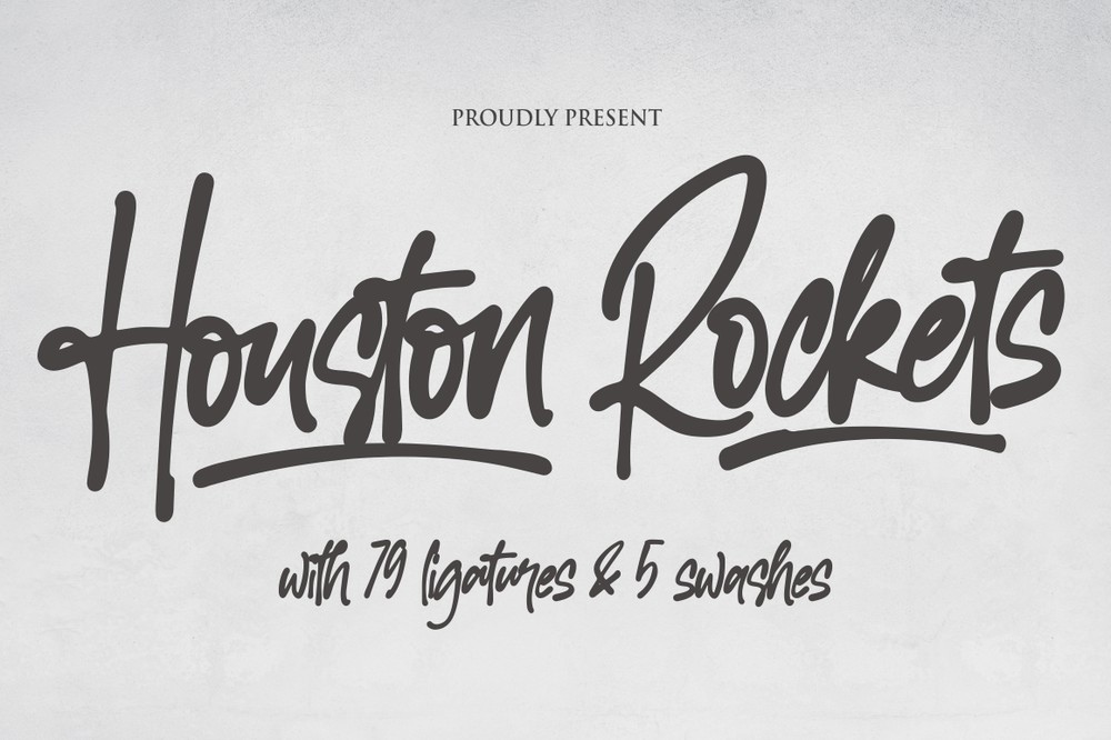 Beispiel einer Houston Rockets-Schriftart #1