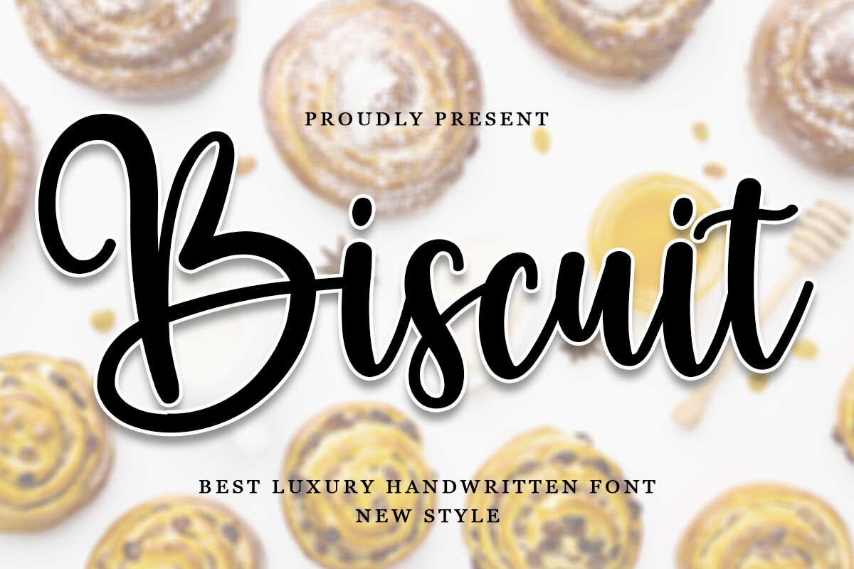 Schriftart Biscuit