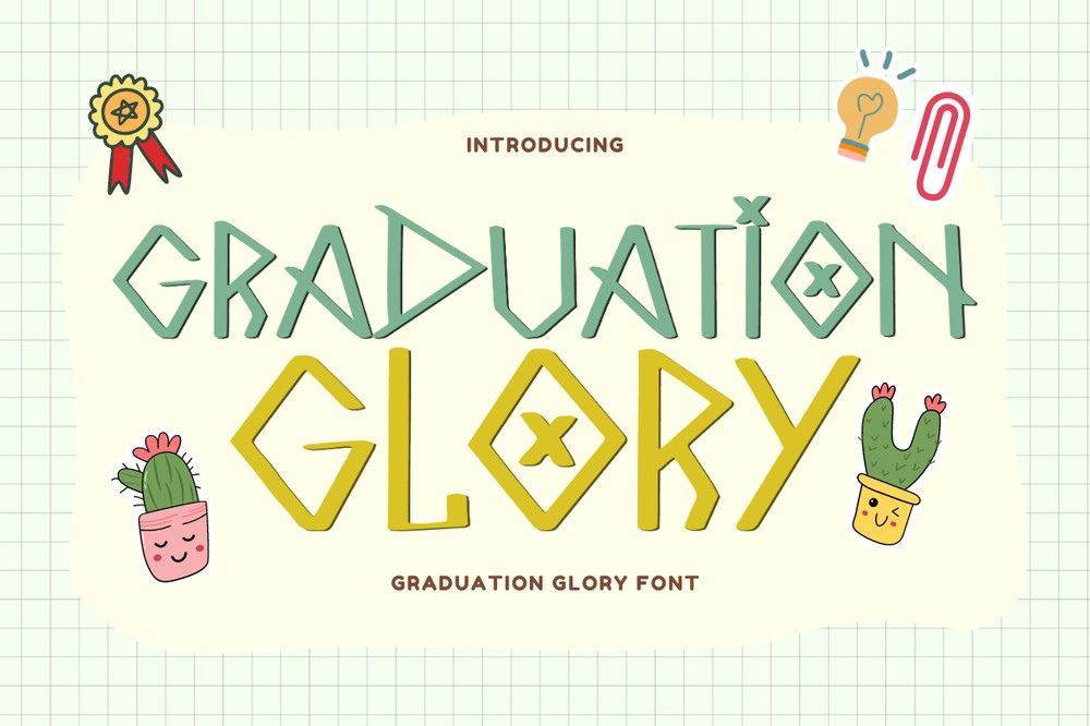 Schriftart Graduation Glory