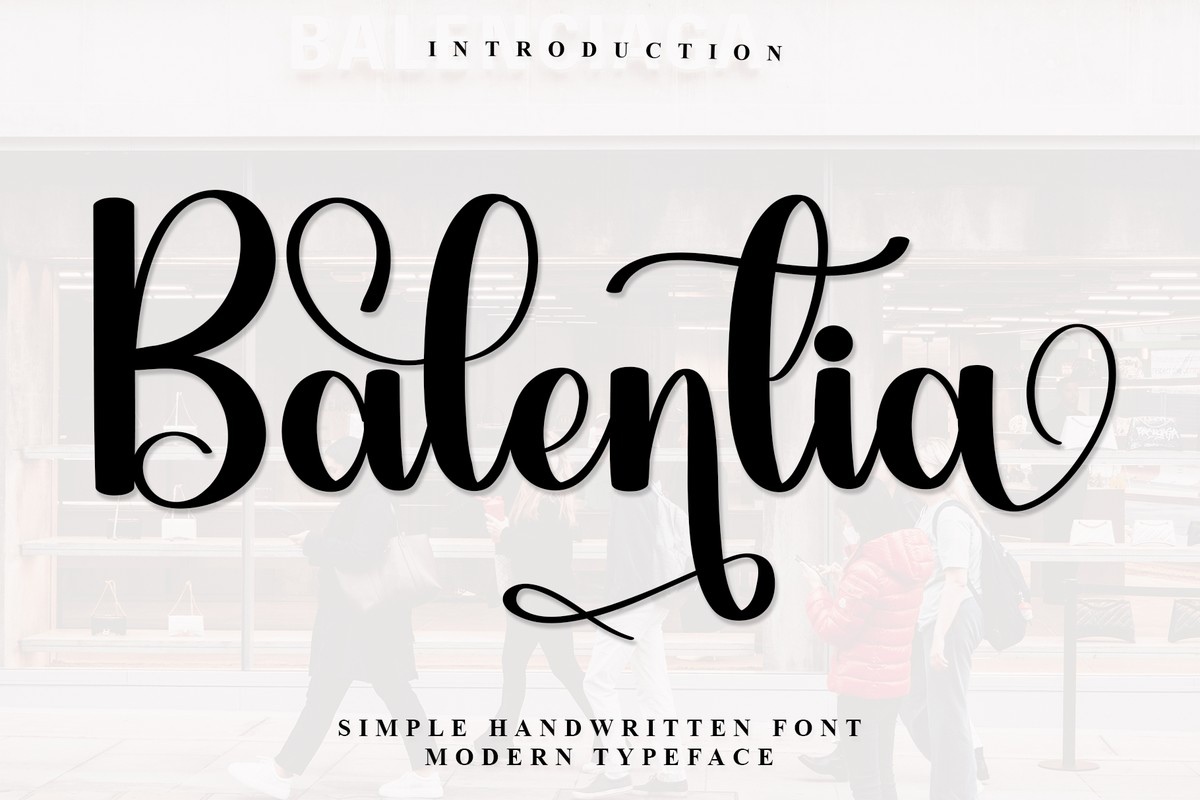 Schriftart Balentia