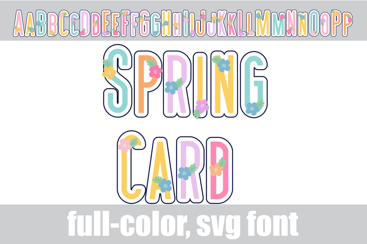 Schriftart Spring Card CF