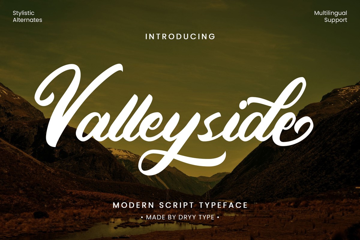 Schriftart Valleyside