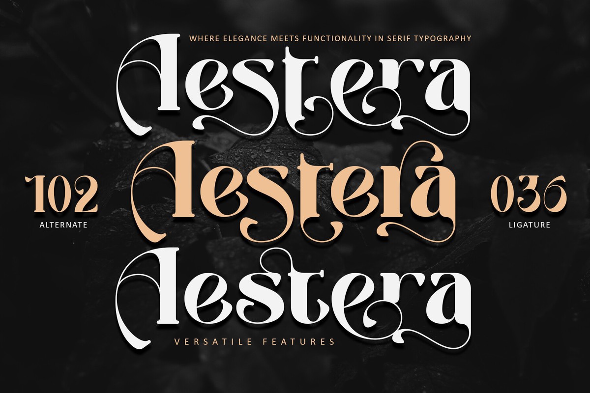 Schriftart Aestera