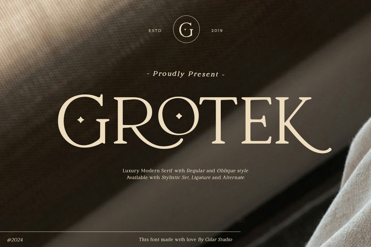 Schriftart Grotek