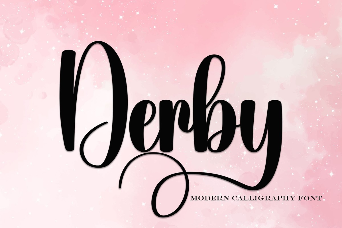 Schriftart Derby