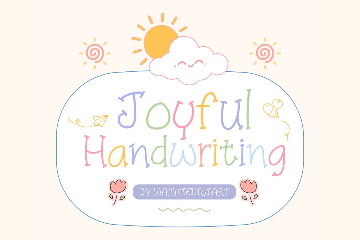 Schriftart Joyful Handwritten