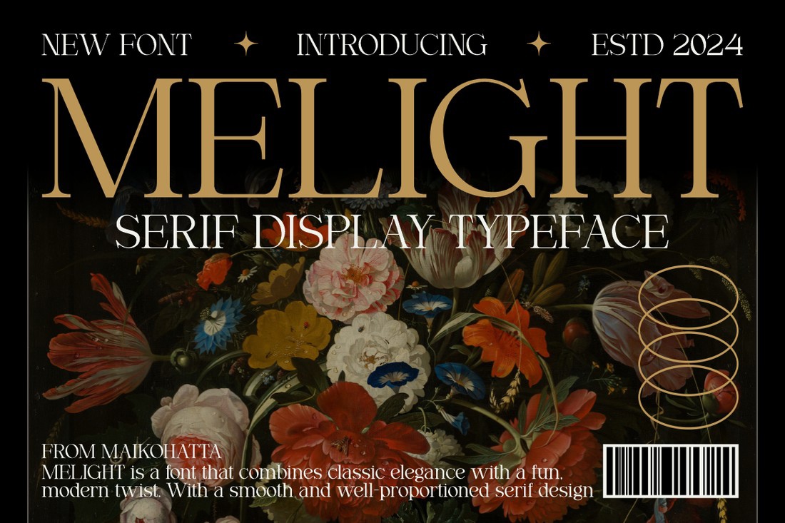 Schriftart Melight