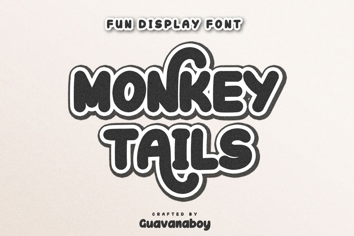 Schriftart Monkey Tails