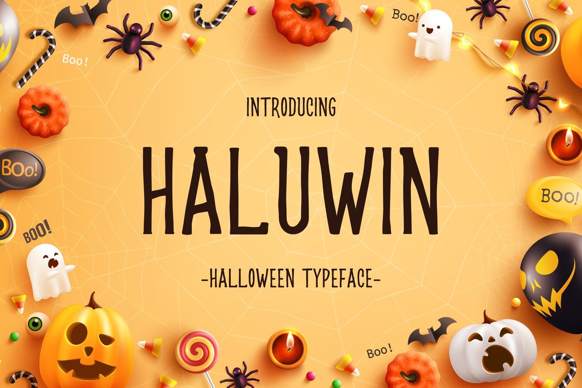 Schriftart Haluwi